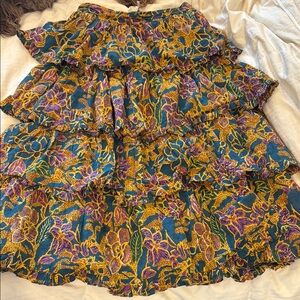 Cleobella skirt new without tags Floral Ruffle- Multicolor